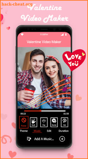 Valentine Day Video Maker 2022 screenshot