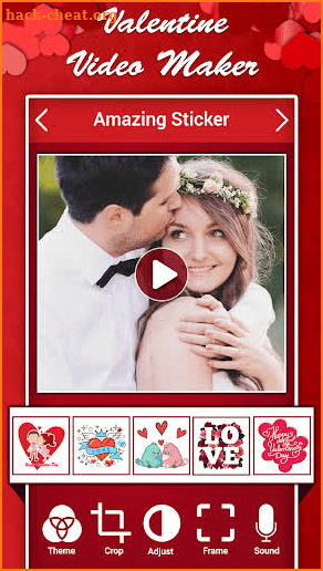 Valentine Day Video Maker : Valentine Slideshow screenshot