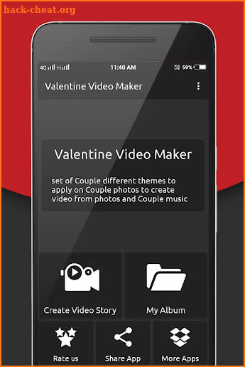 Valentine Day Video Maker with music screenshot