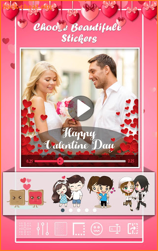 Valentine Day Video Maker With Music 2018 screenshot