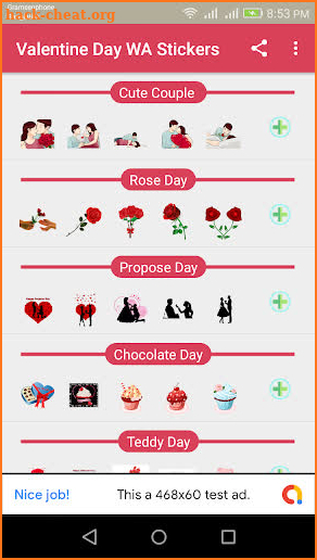 Valentine Day WA Stickers - Romantic Stickers screenshot