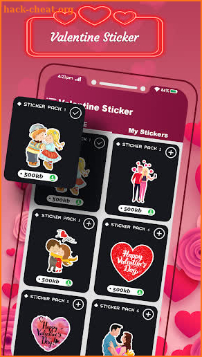 Valentine Day WAStickerApps screenshot