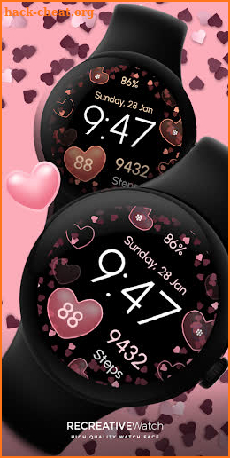 Valentine Elegance Watch Face screenshot