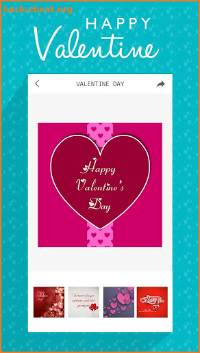 Valentine Greeting Card screenshot