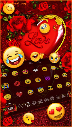 Valentine Heart Keyboard Theme screenshot