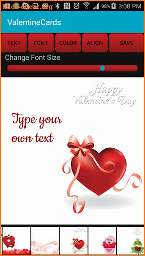 Valentine Love Cards screenshot