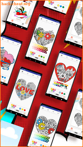 Valentine Love Coloring Pages screenshot