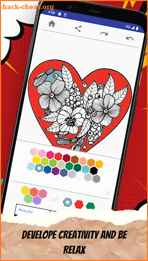 Valentine Love Coloring Pages screenshot