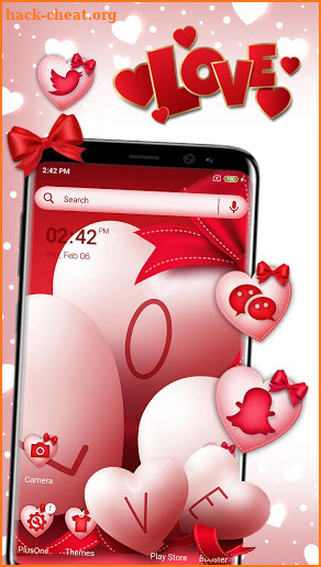 Valentine Love Launcher Theme screenshot