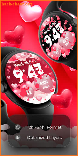 Valentine Love - Watch Face screenshot