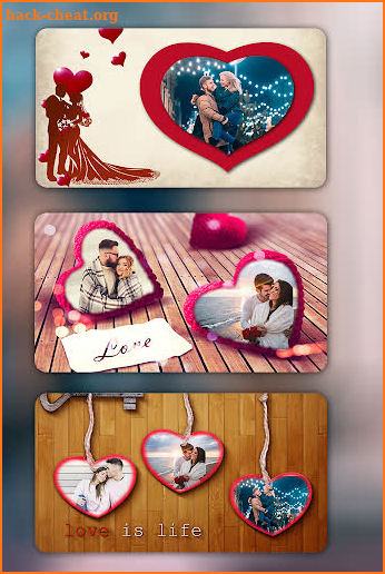 valentine photo frame 2020 screenshot