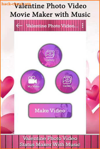 Valentine Photo Video Movie Maker with Music screenshot