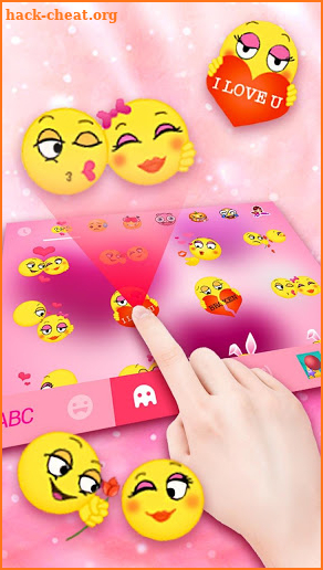 Valentine Plush Heart Keyboard Theme screenshot