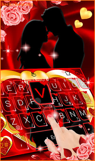 Valentine Romantic Love Keyboard Theme screenshot
