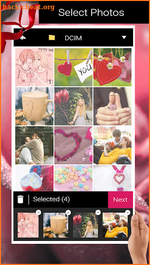 Valentine Slideshow Maker screenshot