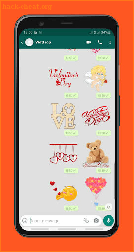 Valentine Stickers 2021 WAStickerApps screenshot