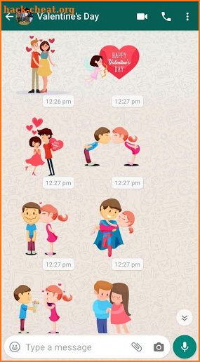 Valentine Stickers for Whastapp (WAStickerApps) screenshot