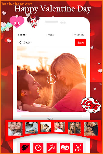 Valentine Video Maker 2019 : Love Video Maker screenshot