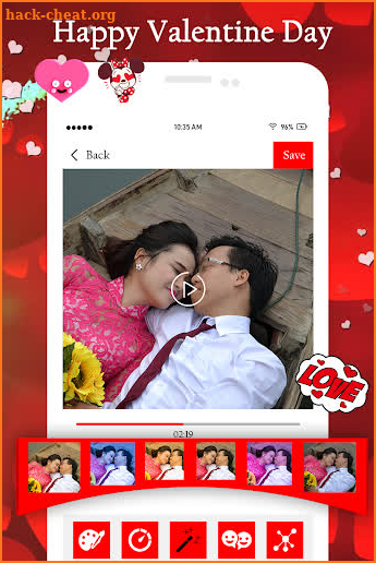 Valentine Video Maker 2019 : Love Video Maker screenshot