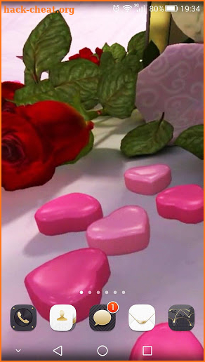 Valentine's Day 3D Wallpaper screenshot