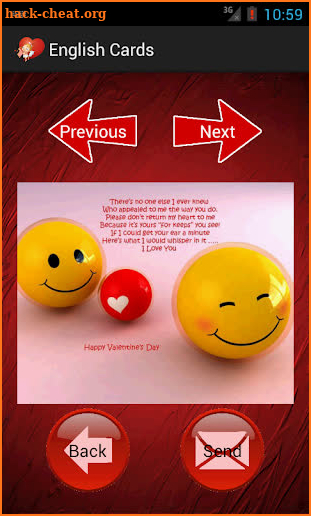 Valentine's Day Cards & SMS screenshot