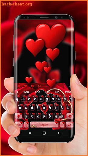 Valentine's Day Love Keyboard Theme screenshot