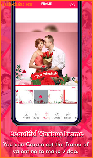 Valentine's Day Video Maker screenshot