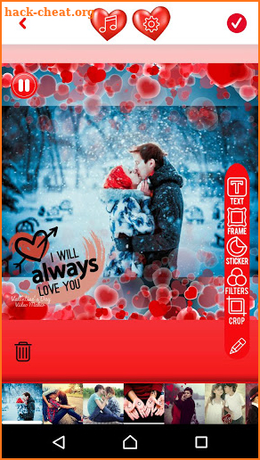 Valentine's Day Video Maker - Love Photo Frames screenshot