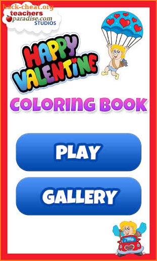 Valentines Game Coloring Book screenshot