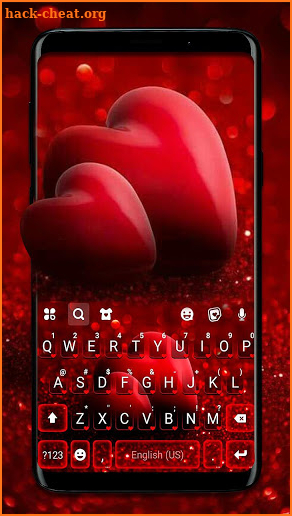 Valentines Love Keyboard Theme screenshot