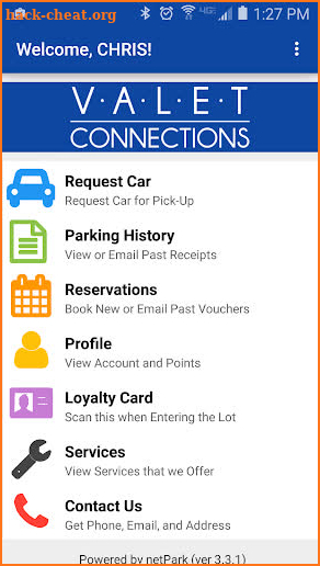 Valet Connections screenshot