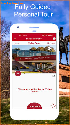 Valley Forge Audio Tour Guide screenshot