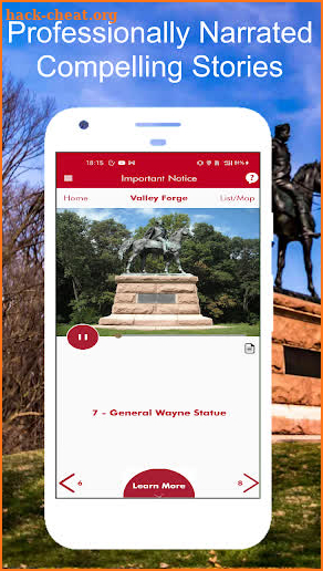 Valley Forge Audio Tour Guide screenshot