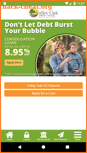 Valley Oak Credit Union screenshot
