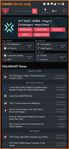 VALORANT News/Stats - THESPIKE screenshot