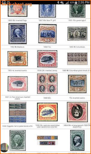 Valuable Stamps Reference & Identification screenshot