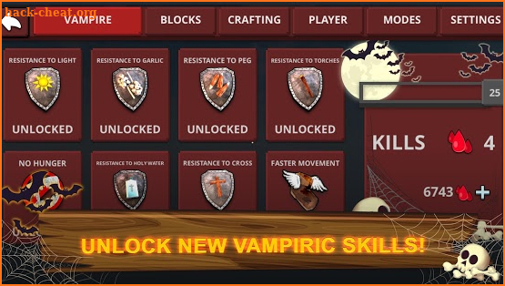 Vampire Craft: Dead Soul of Night. Crafting Games screenshot