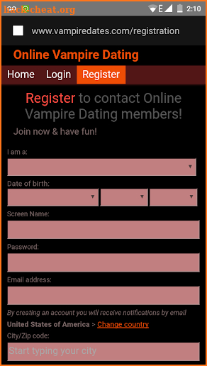 Vampire Dating screenshot