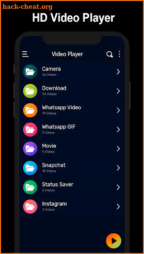 Vanced HD Video Player screenshot