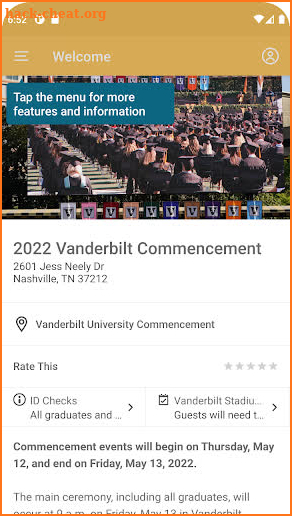 Vanderbilt Campus Guidebook screenshot