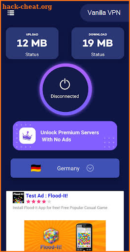 Vanilla VPN App - Secure & Free Premium VPN app screenshot