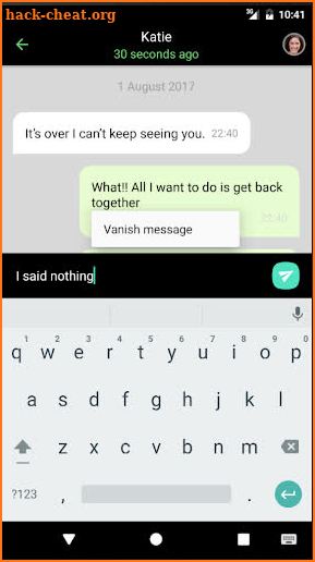 Vanish Messenger screenshot