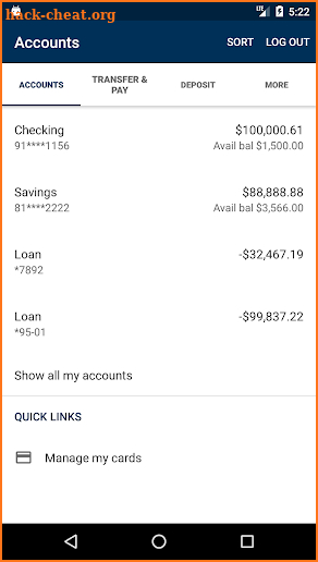 Vantage Bank Texas screenshot