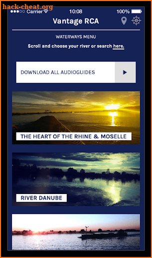 Vantage River App screenshot