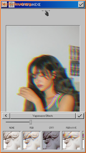 Vaporgram Pro 🌴: Vaporwave & Glitch Photo Editor screenshot