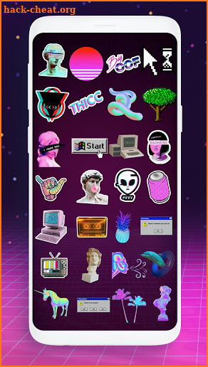 Vaporwave Aesthetic: Vaporwave Stickers screenshot