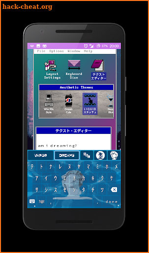 VAPORWAVE Keyboard Ω screenshot