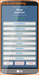 Vargo Anesthesia Mega App screenshot