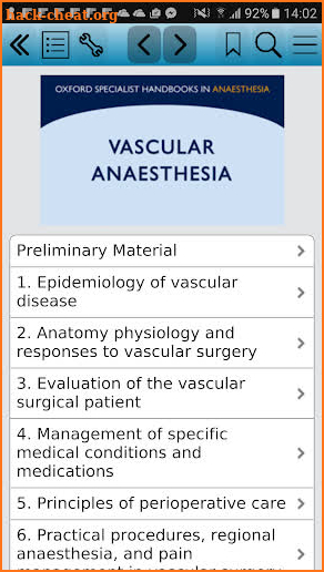 Vascular Anaesthesia screenshot