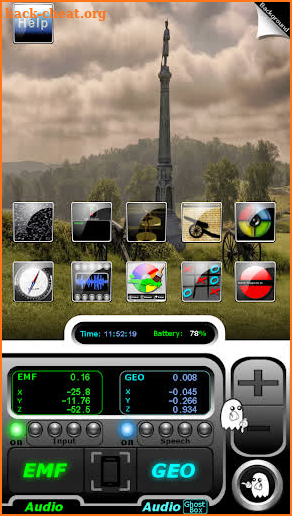 VBE ITC X1 K2+GEO Ghost Hunting Application screenshot